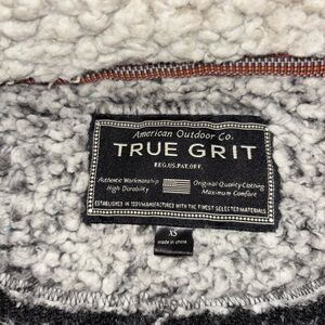 True Grit Textured Fleece in Black and White
